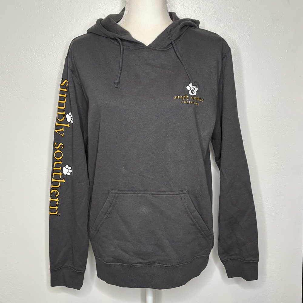Simply Southern Golden Puppy Hoodie Small NWT